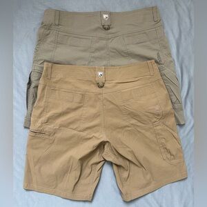 Kuhl lot of 2 Shorts Mens 35 Brown/Gray Renegade Rock Cargo Outdoor STYLE 5121
